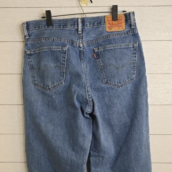560 Men's Levi's Blue Denim Jeans Sz 36x34 - Picture 9 of 10